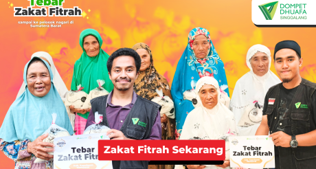 Tebar Zakat Fitrah Hingga Pelosok Nagari Sumatera Barat