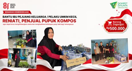 Bantu ibu pejuang keluarga / pelaku umkm kecil, Ibu Reniati Perjuangkan Usaha Pupuk Kompos yang dia Jalani